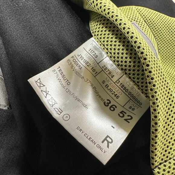 Canali 1934 Black Edition Black Wool Blend Jersey Blazer Men's Size 52R (US 42) - Picture 7 of 11